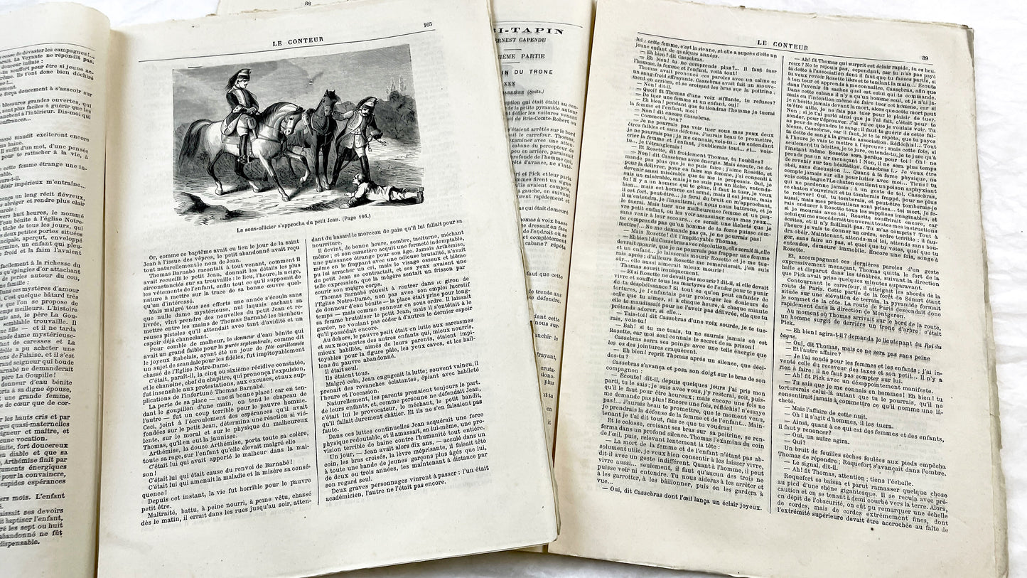 Late 19th - Original French Periodical Newspaper - Le Conteur - Historical Literary Journal - Two Issues From 1881