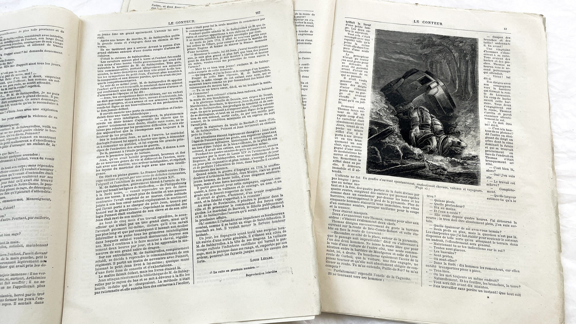 Late 19th - Original French Periodical Newspaper - Le Conteur - Historical Literary Journal - Two Issues From 1881