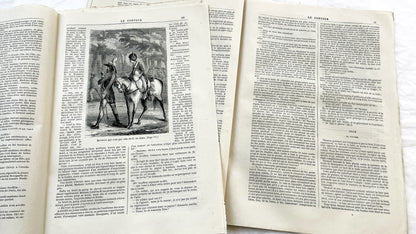 Late 19th - Original French Periodical Newspaper - Le Conteur - Historical Literary Journal - Two Issues From 1881