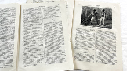 Late 19th - Original French Periodical Newspaper - Le Conteur - Historical Literary Journal - Two Issues From 1881