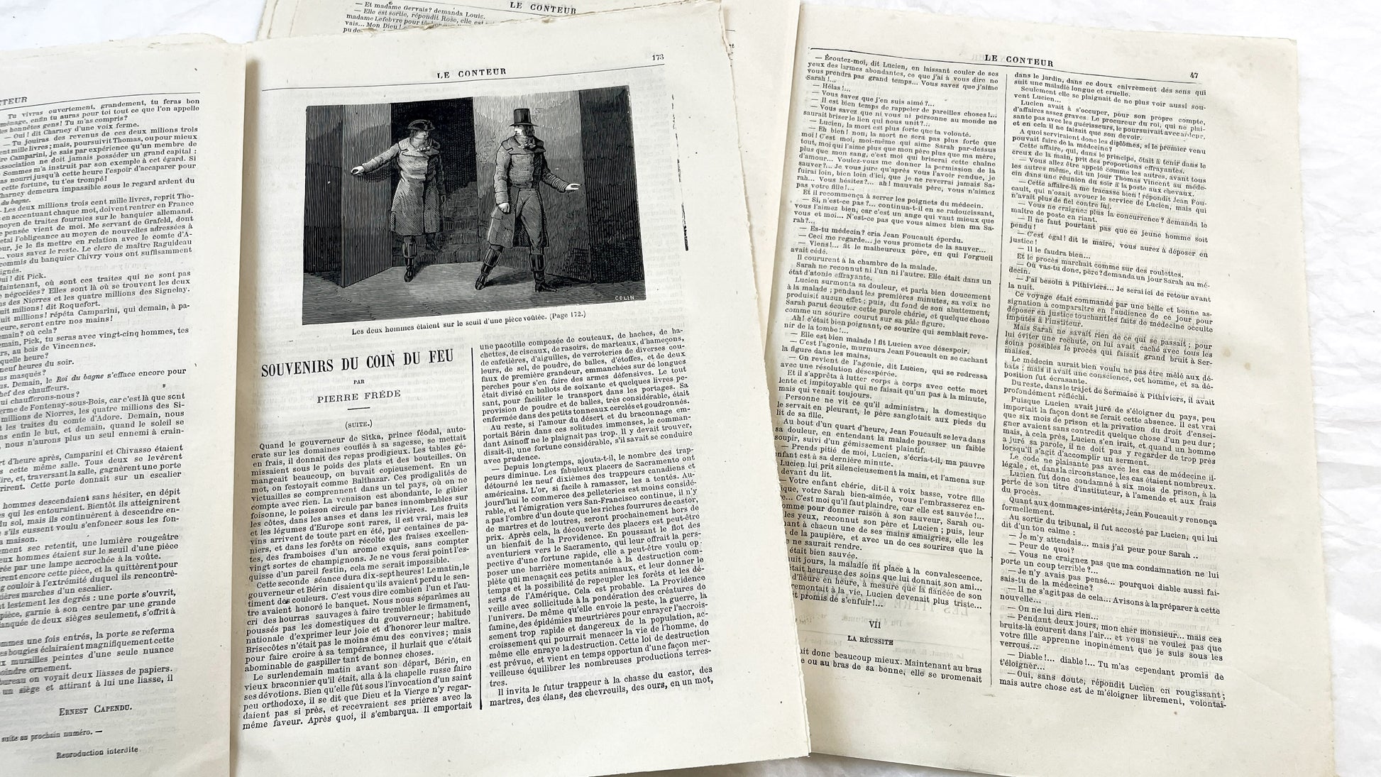 Late 19th - Original French Periodical Newspaper - Le Conteur - Historical Literary Journal - Two Issues From 1881