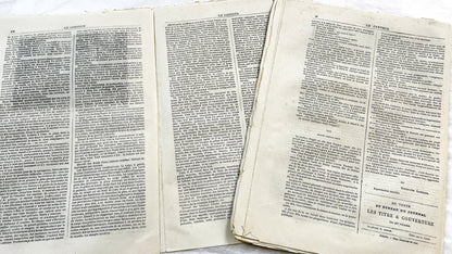 Late 19th - Original French Periodical Newspaper - Le Conteur - Historical Literary Journal - Two Issues From 1881