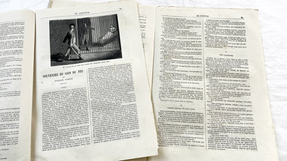 Late 19th - French Literary Periodicals Le Conteur - Two 1881 Editions - Original Engravings - Featuring Jean Misère Novel by Louis Letang