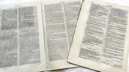 Late 19th - French Literary Periodicals Le Conteur - Two 1881 Editions - Original Engravings - Featuring Jean Misère Novel by Louis Letang