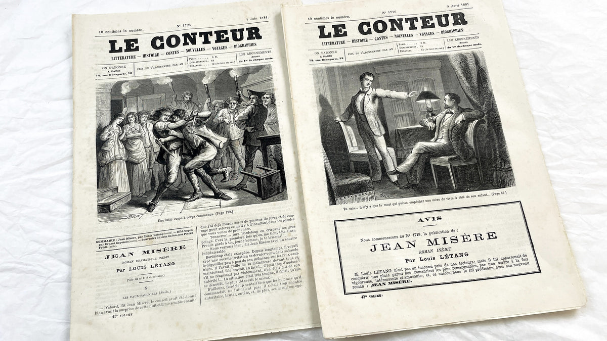 Late 19th - French Illustrated Newspaper Le Conteur - 1881 Editions - Literature, History, Tales, & Travel Periodical