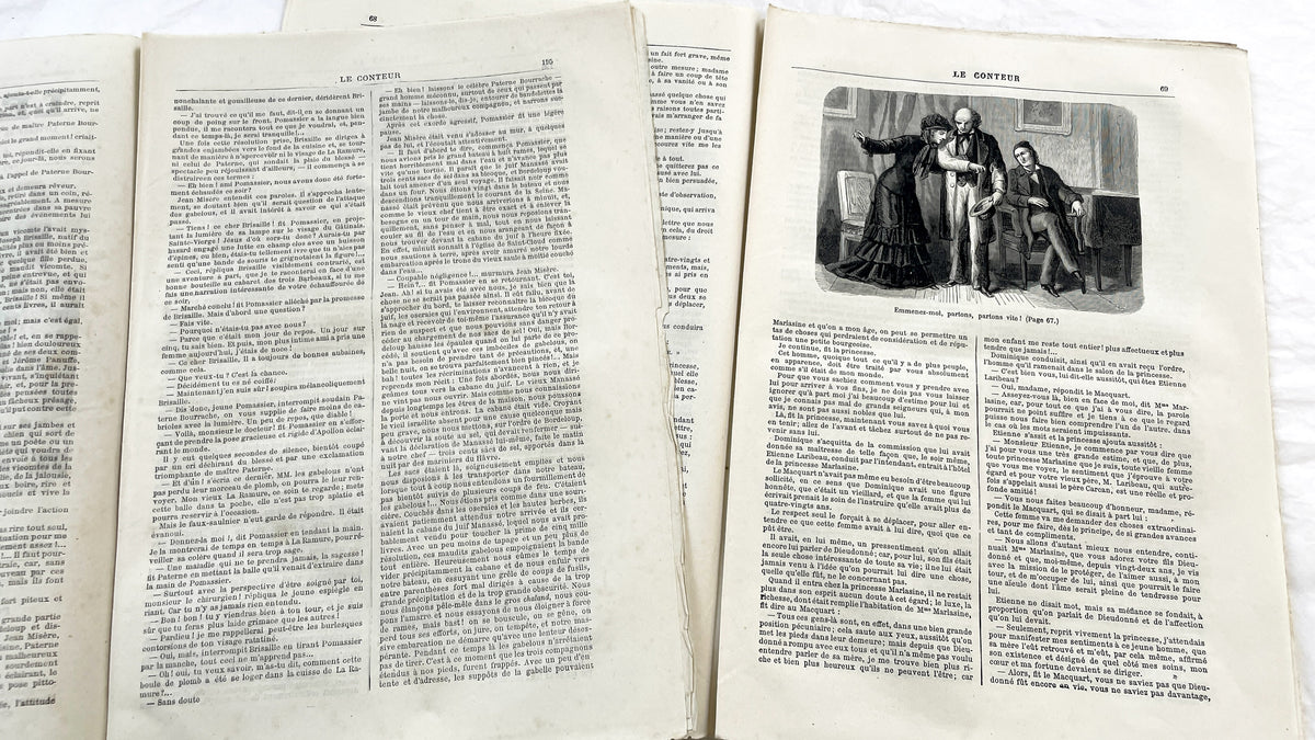 Late 19th - French Illustrated Newspaper Le Conteur - 1881 Editions - Literature, History, Tales, & Travel Periodical
