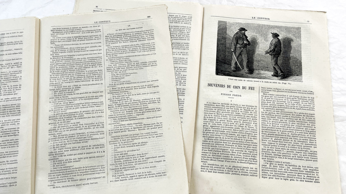 Late 19th - French Illustrated Newspaper Le Conteur - 1881 Editions - Literature, History, Tales, & Travel Periodical