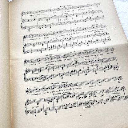 1910s - Vintage French Sheet Music - Tu Ne Sauras Jamais! - Joseph Rico - Georges Millandy - Romantic Waltz - H. Delormel Paris