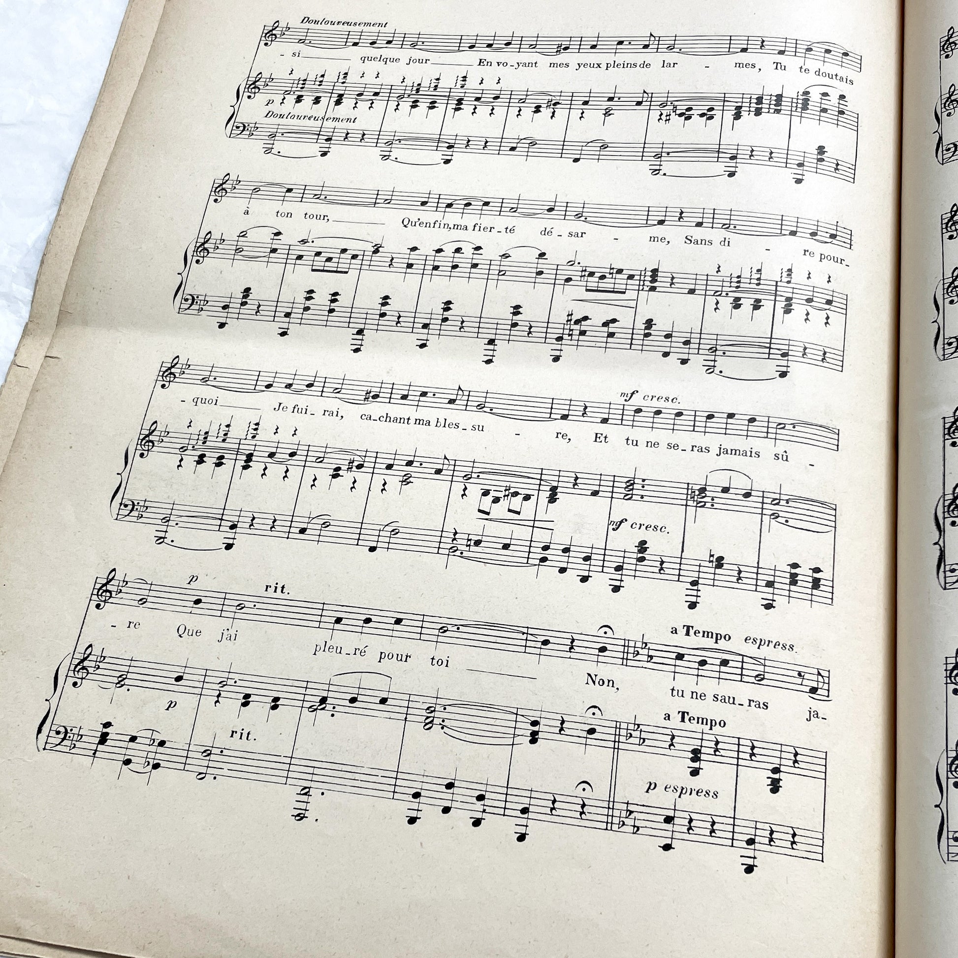 1910s - Vintage French Sheet Music - Tu Ne Sauras Jamais! - Joseph Rico - Georges Millandy - Romantic Waltz - H. Delormel Paris