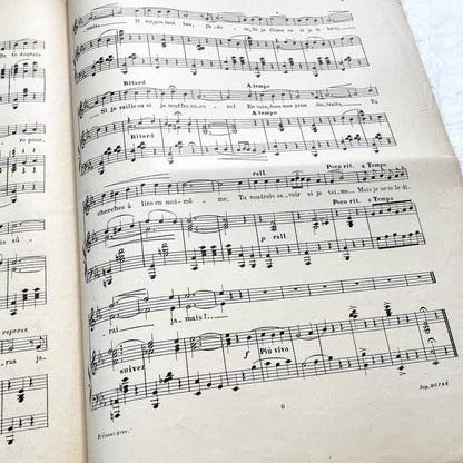 1910s - Vintage French Sheet Music - Tu Ne Sauras Jamais! - Joseph Rico - Georges Millandy - Romantic Waltz - H. Delormel Paris