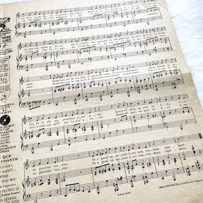 1920s - French Musical Score - 'Comte Obligado' Operetta by Moretti and Barde - 'Ça Fait Passer Un Moment' Sheet Music - Salabert Editions.