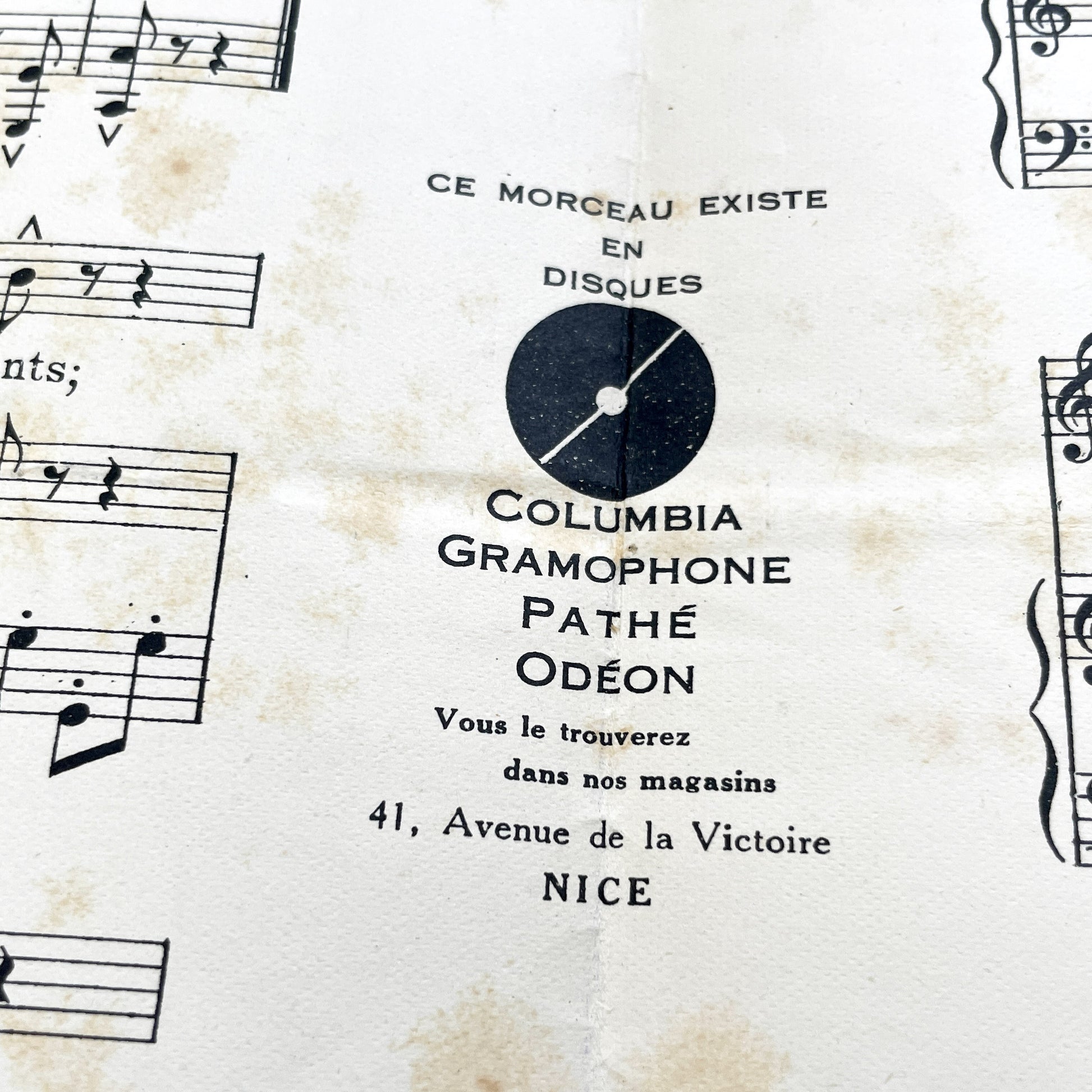 1920s - Vintage French Music Sheet - Nice Carnival Official Song 1929 - Ah! Ah!! - Gustav Adlof Moossa cover - Delrieu Frères