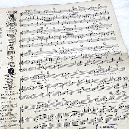 1920s - Vintage French Operetta Sheet Music - Lulu Opérette en 3 Actes - Un P'tit Quelque Chose - Francis Salabert Edition - Mlle Davia