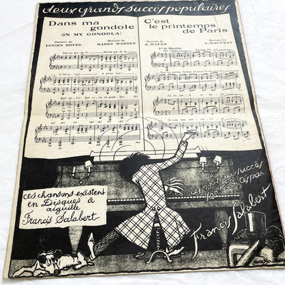 1920s - Vintage French Operetta Sheet Music - Lulu Opérette en 3 Actes - Un P'tit Quelque Chose - Francis Salabert Edition - Mlle Davia