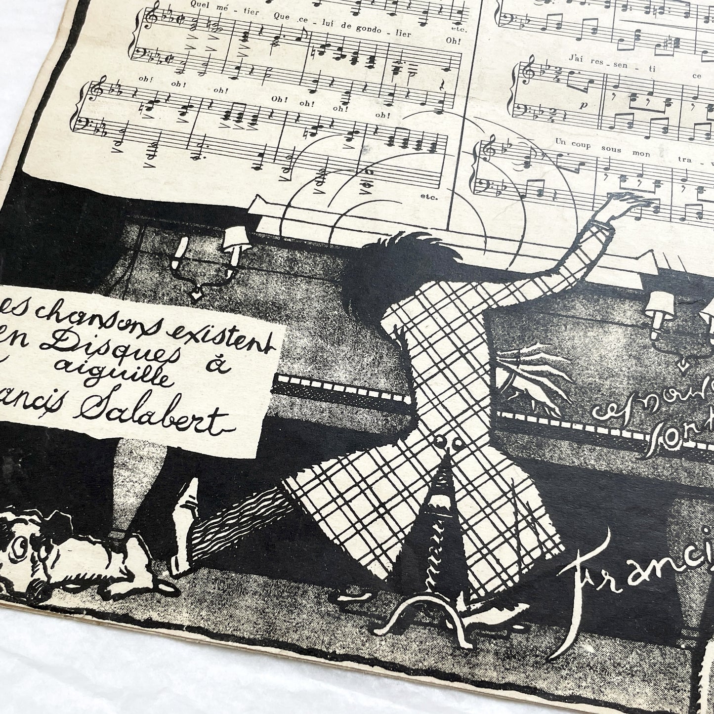 1920s - Vintage French Operetta Sheet Music - Lulu Opérette en 3 Actes - Un P'tit Quelque Chose - Francis Salabert Edition - Mlle Davia