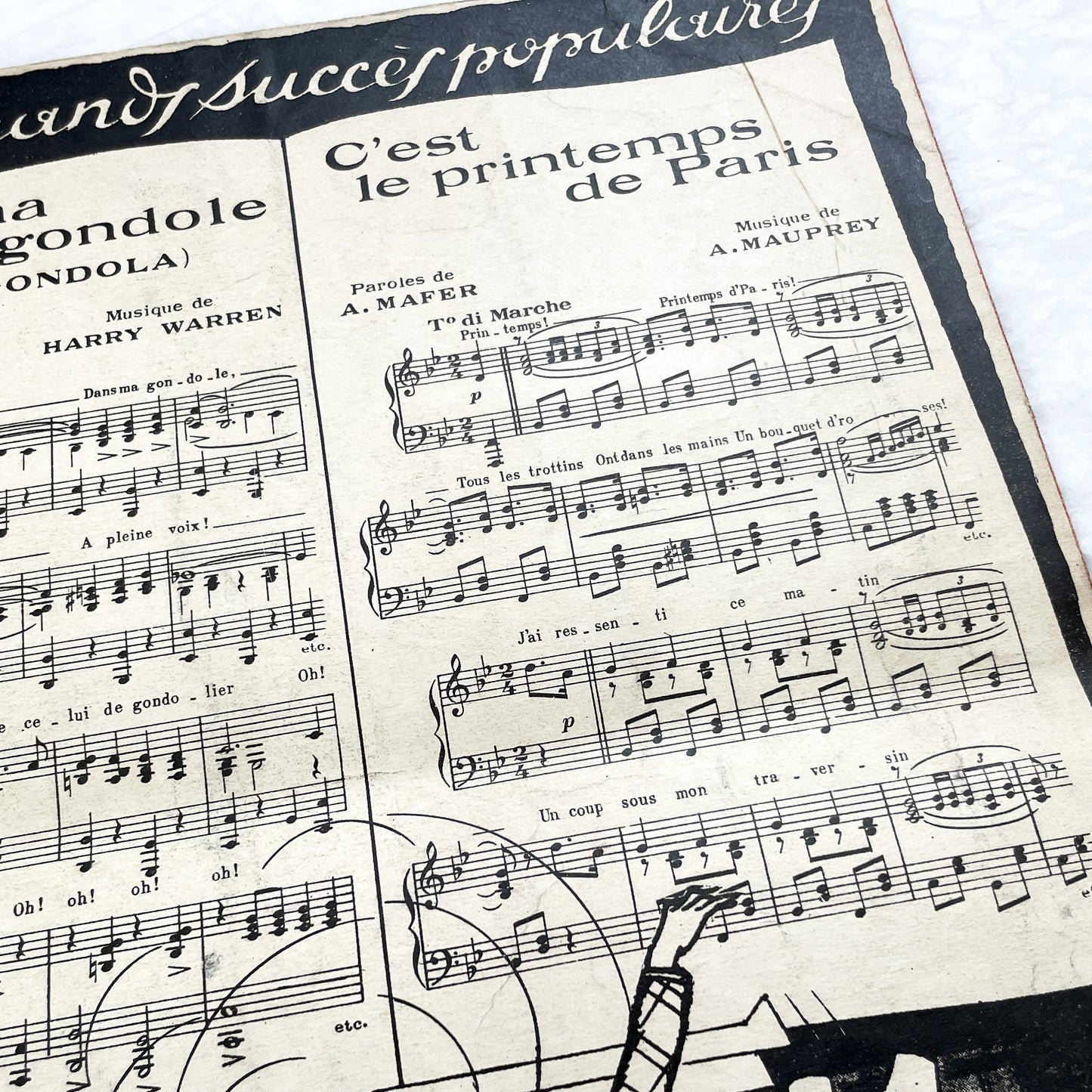 1920s - Vintage French Operetta Sheet Music - Lulu Opérette en 3 Actes - Un P'tit Quelque Chose - Francis Salabert Edition - Mlle Davia