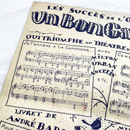 1920s - Vintage Sheet Music - Tea for Two - No No Nanette Operetta - Vincent Youmans Music - French Adaptation - 1926 Copyright Edition.