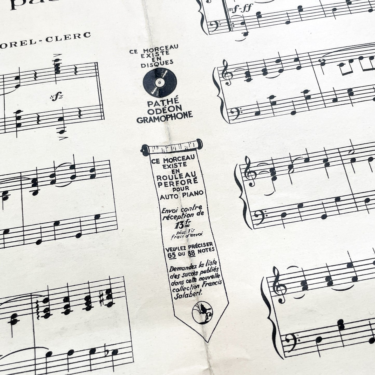 1920s - Vintage French Music Sheet - 'C'est Jeune Et Ça N'sait Pas' - Popular Song Of Casino De Paris