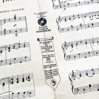 1920s - Vintage French Music Sheet - 'C'est Jeune Et Ça N'sait Pas' - Popular Song Of Casino De Paris