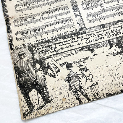 1920s - Vintage French Music Sheet - 'C'est Jeune Et Ça N'sait Pas' - Popular Song Of Casino De Paris