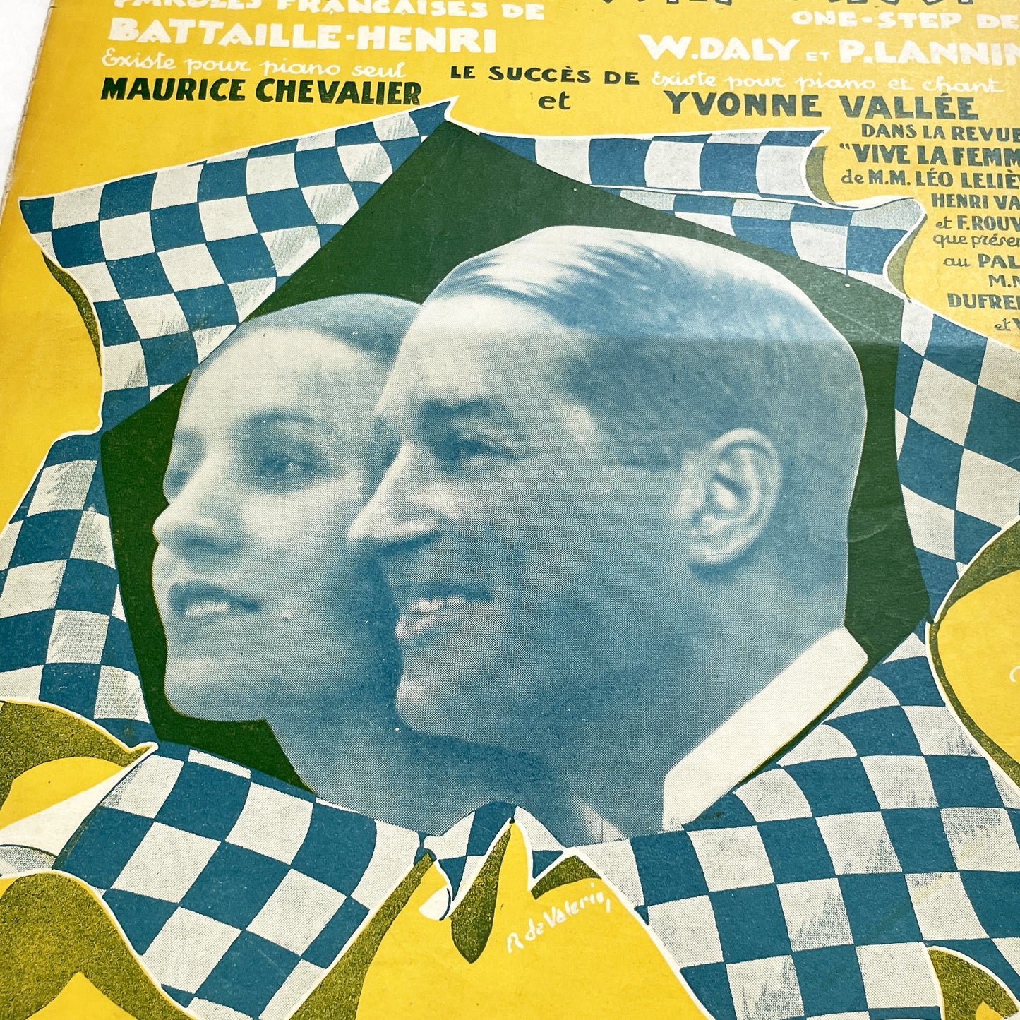 1920s - Vintage Sheet Music - Ah! Madame! Humpa! Humpa! Humpa! One-Step - Maurice Chevalier - Yvonne Vallée - Francis Salabert - French Pop
