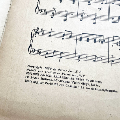 1920s - Vintage Sheet Music - Ah! Madame! Humpa! Humpa! Humpa! One-Step - Maurice Chevalier - Yvonne Vallée - Francis Salabert - French Pop