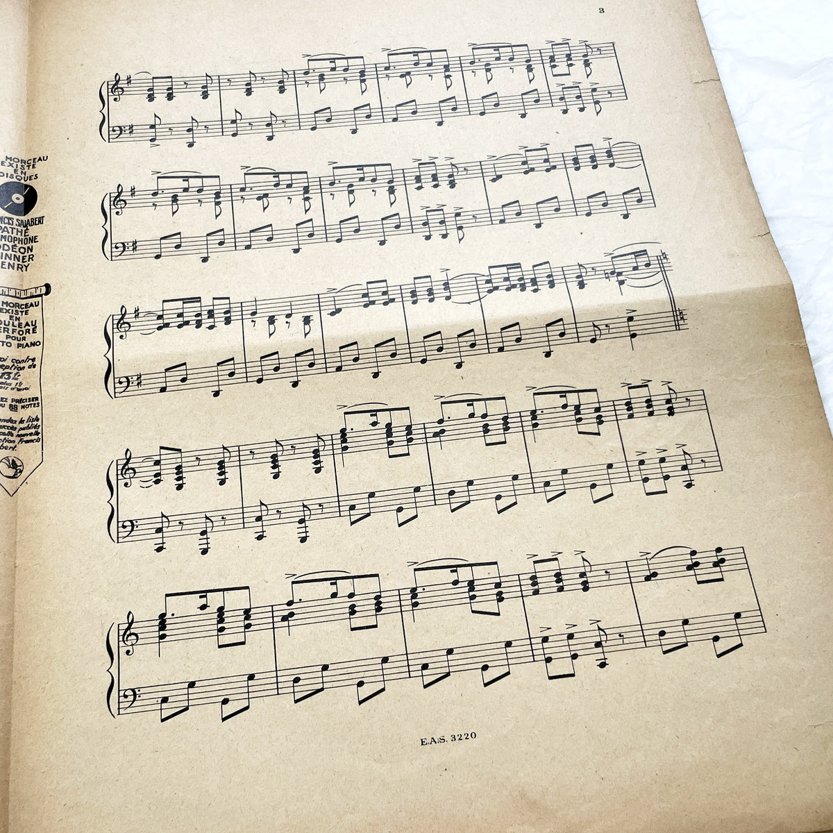 1920s - Vintage Sheet Music - Ah! Madame! Humpa! Humpa! Humpa! One-Step - Maurice Chevalier - Yvonne Vallée - Francis Salabert - French Pop