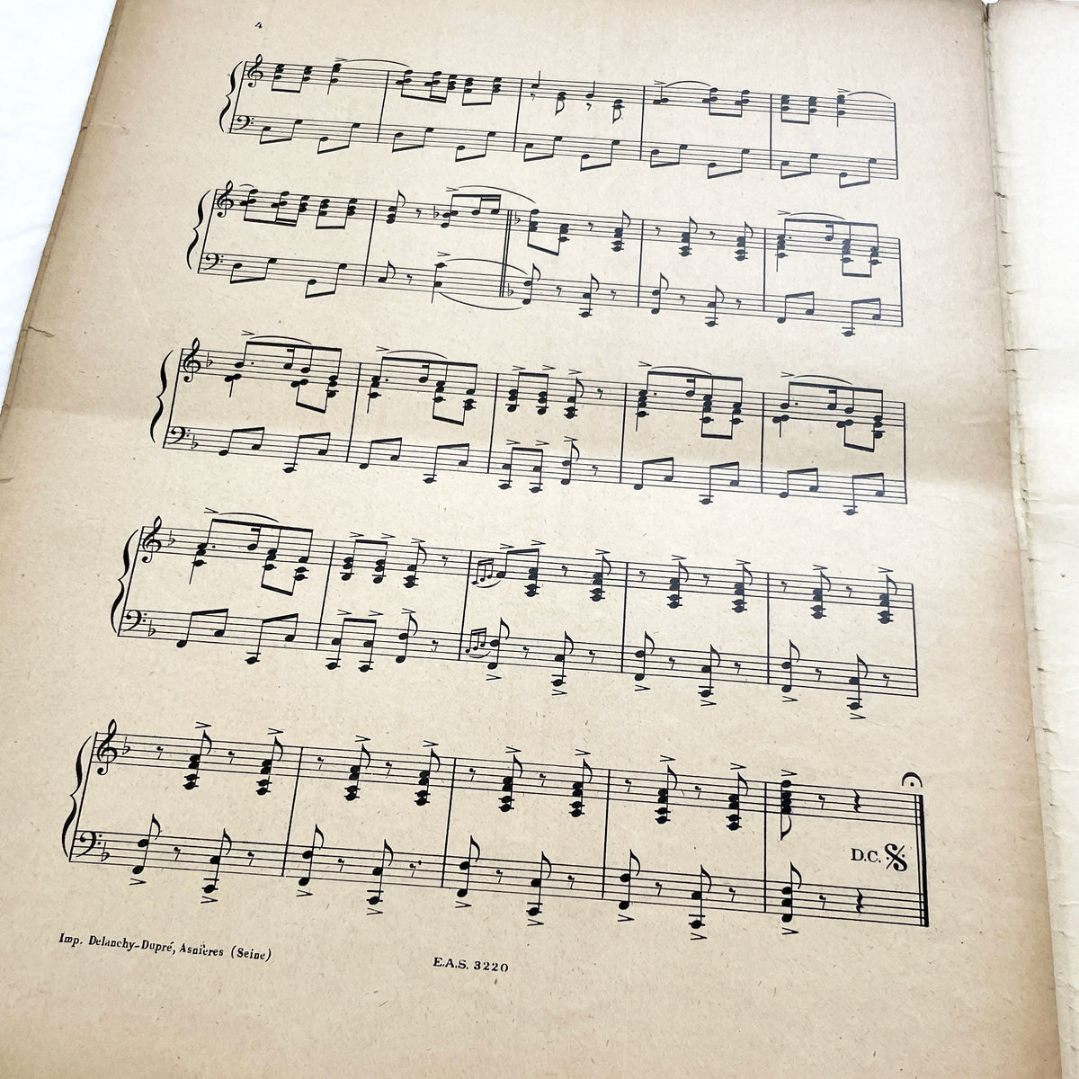 1920s - Vintage Sheet Music - Ah! Madame! Humpa! Humpa! Humpa! One-Step - Maurice Chevalier - Yvonne Vallée - Francis Salabert - French Pop