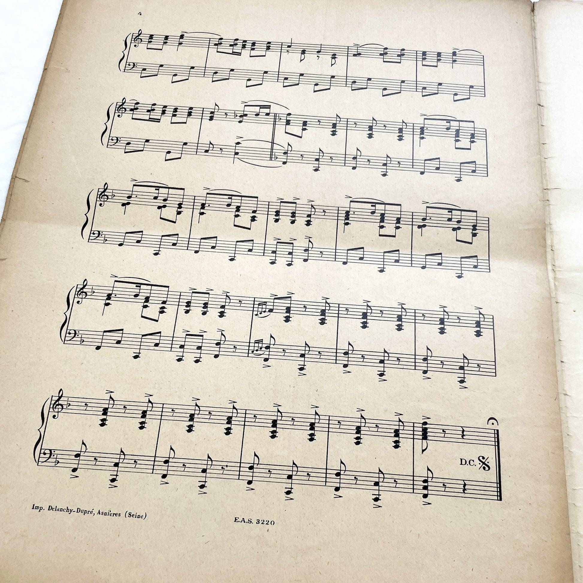 1920s - Vintage Sheet Music - Ah! Madame! Humpa! Humpa! Humpa! One-Step - Maurice Chevalier - Yvonne Vallée - Francis Salabert - French Pop