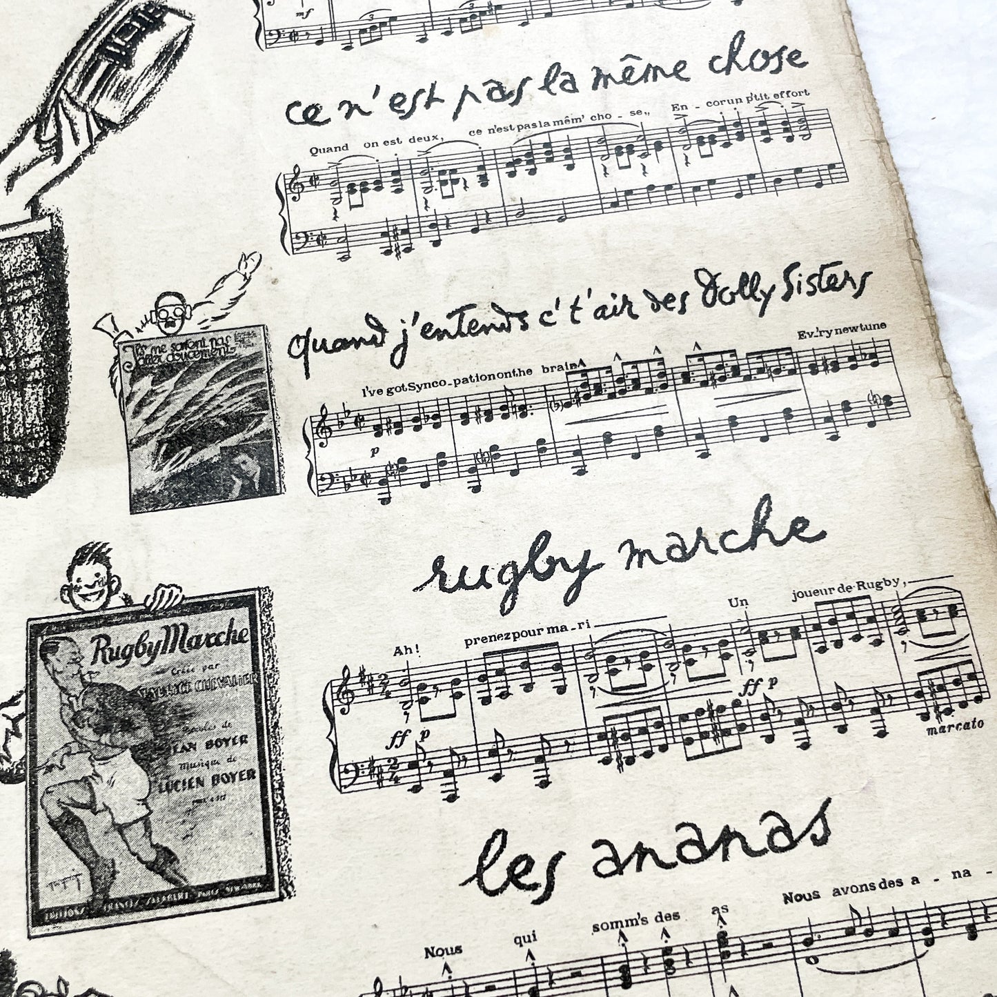 1920s - Vintage Sheet Music - Ah! Madame! Humpa! Humpa! Humpa! One-Step - Maurice Chevalier - Yvonne Vallée - Francis Salabert - French Pop