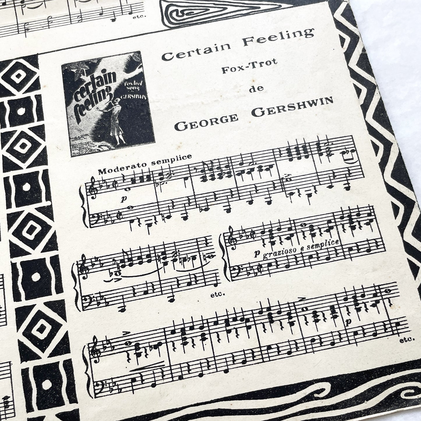 1920s - Vintage French Sheet Music 'Mon Paris' - Lucien Boyer & Vincent Scotto - Paris-Voyeur Revue - Gershwin Fox-Trot Adverts