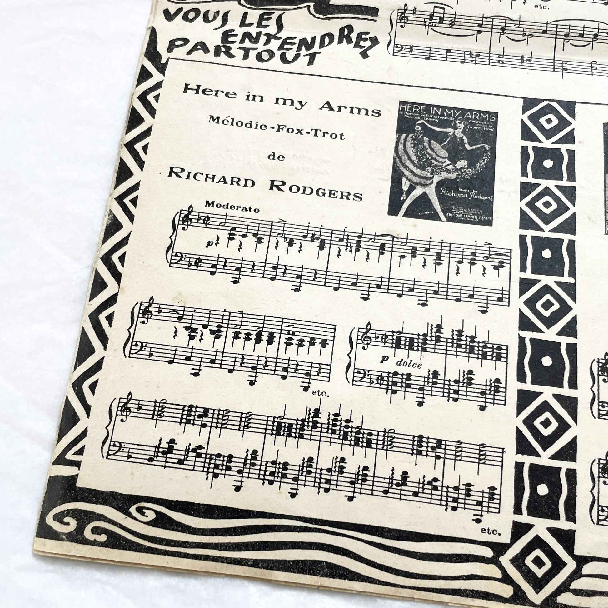 1920s - Vintage French Sheet Music 'Mon Paris' - Lucien Boyer & Vincent Scotto - Paris-Voyeur Revue - Gershwin Fox-Trot Adverts