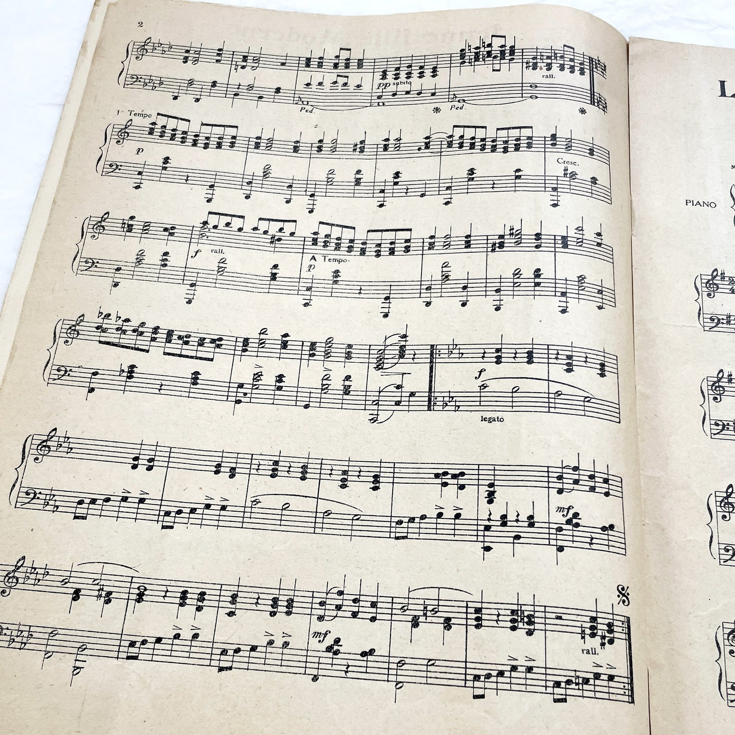 1927 Art Deco Sheet Music Magazine Mon Piano – French Musical Album with 3 Original Piano Pieces