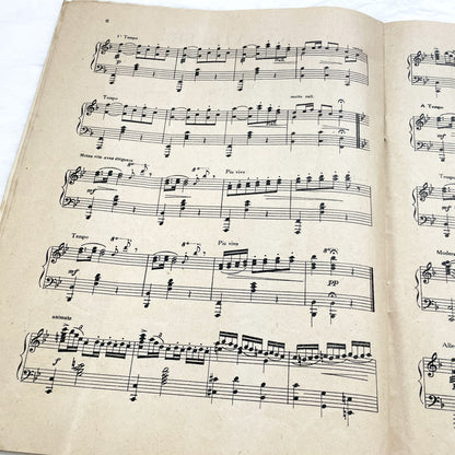 1927 Art Deco Sheet Music Magazine Mon Piano – French Musical Album with 3 Original Piano Pieces