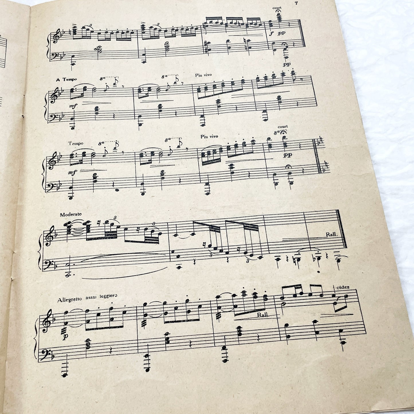 1927 Art Deco Sheet Music Magazine Mon Piano – French Musical Album with 3 Original Piano Pieces