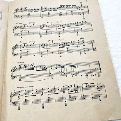 1927 Art Deco Sheet Music Magazine Mon Piano – French Musical Album with 3 Original Piano Pieces