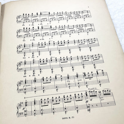 1900s - P. Lacome Clair de Lune Orchestral Suite Piano Transcription - 'Farfadets' Scherzo Music Score - Henry Lemoine Art Nouveau