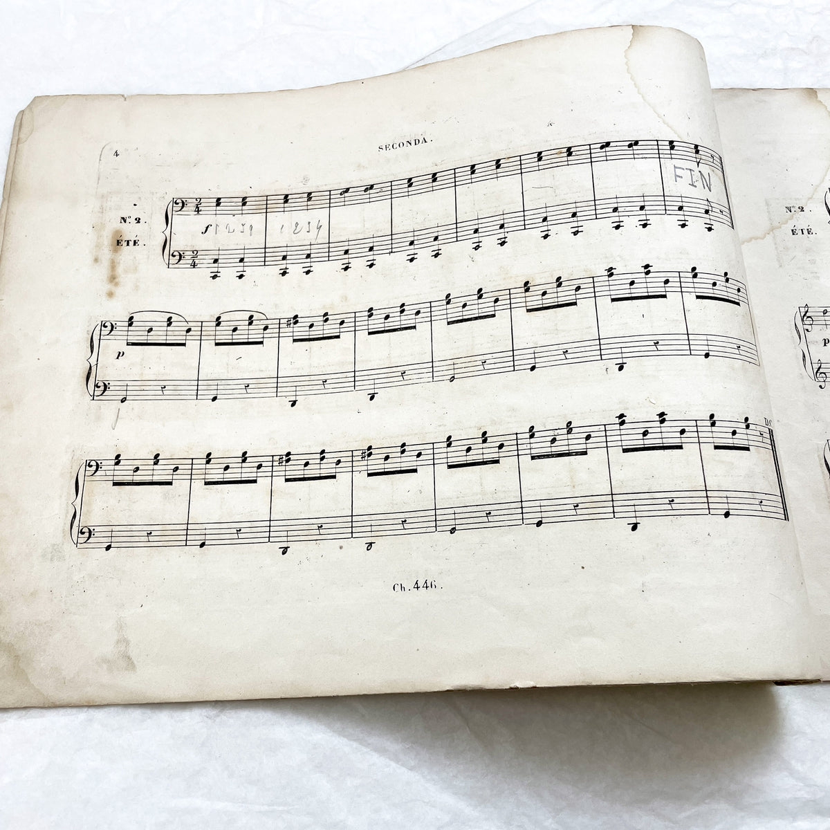 Mid 19th - Children's Piano Sheet Music - Five Quadrilles Collection - Easy Piano Pieces - French Publisher - Antique Musical Score Paris