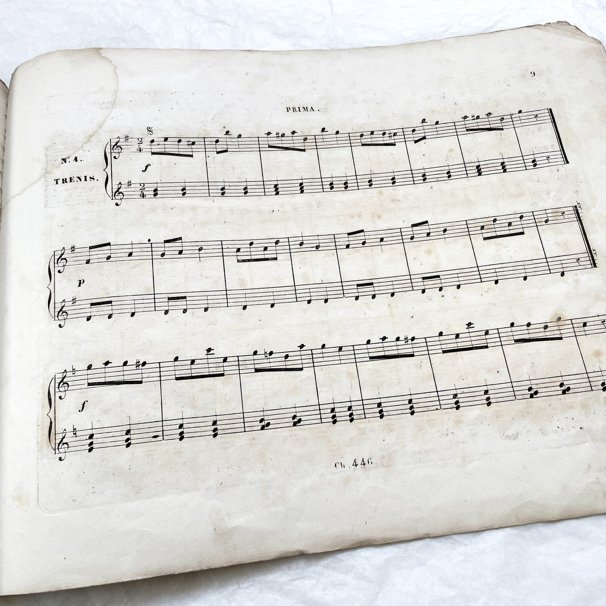 Mid 19th - Children's Piano Sheet Music - Five Quadrilles Collection - Easy Piano Pieces - French Publisher - Antique Musical Score Paris