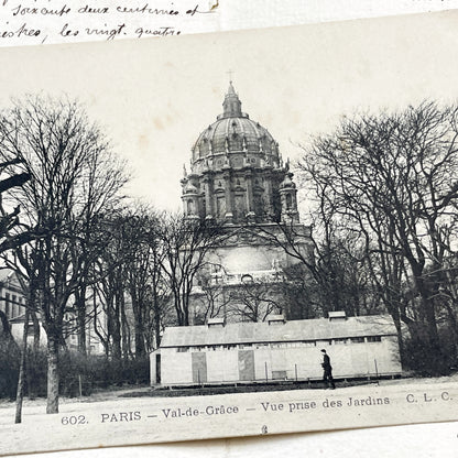 1910s - Historic Paris Val-de-Grâce Postcard - Architectural Landmark - French Vintage Paper Ephemera - Collectible Art Print 