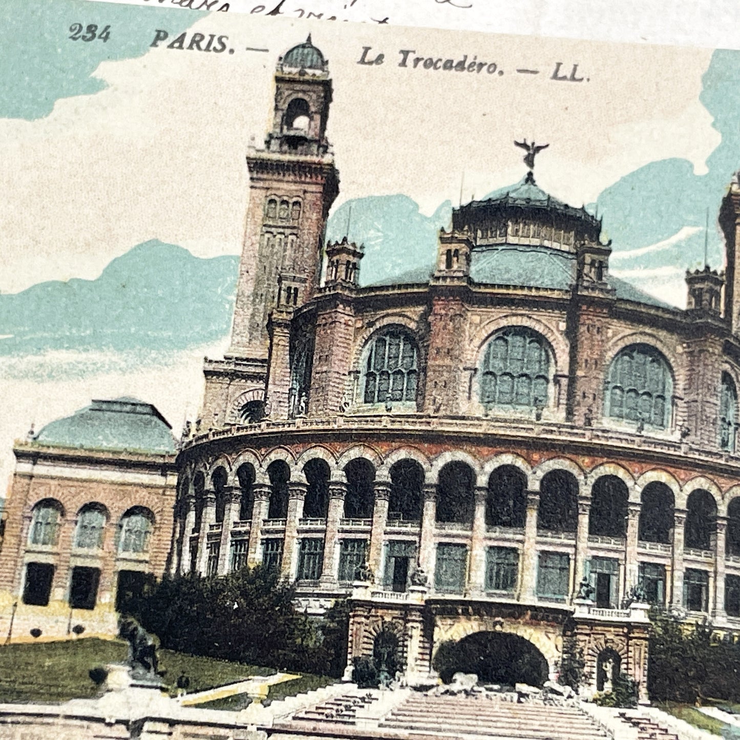 1910s - Vintage Paris Trocadéro Postcard - French Architecture Landmark - Palais de Chaillot Precursor - Early 20th Century Souvenir