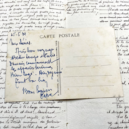 1930s - Vintage Paris Opera House Postcard - Palais Garnier - Metropolitan Station Scene - Parisian Architecture Landmark - Parisian View