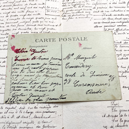 1910s - Paris Arc de Triomphe Postcard - Avenue Du Bois De Boulogne - Vintage French Cityscape Ephemera - Collectible Travel Souvenir