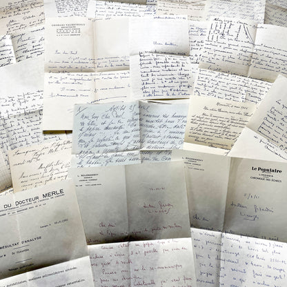 1960s - 10 letters sent to a French doctor during 1960s - Letters with envelopes - The letters he received came from his family, other doctors or chess enthusiasts