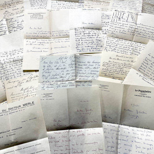 1960s - 10 letters sent to a French doctor during 1960s - Letters with envelopes - The letters he received came from his family, other doctors or chess enthusiasts