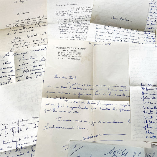 1960s - 10 letters sent to a French doctor during 1960s - Letters with envelopes - The letters he received came from his family, other doctors or chess enthusiasts