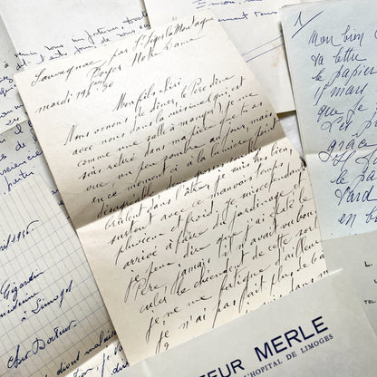 1960s - 10 letters sent to a French doctor during 1960s - Letters with envelopes - The letters he received came from his family, other doctors or chess enthusiasts