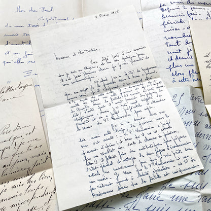 1960s - 10 letters sent to a French doctor during 1960s - Letters with envelopes - The letters he received came from his family, other doctors or chess enthusiasts