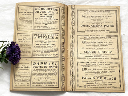 1910s - 42 pages Supplement to the Hachette Almanac – Theatre Ticket Booklet – Paris 1911