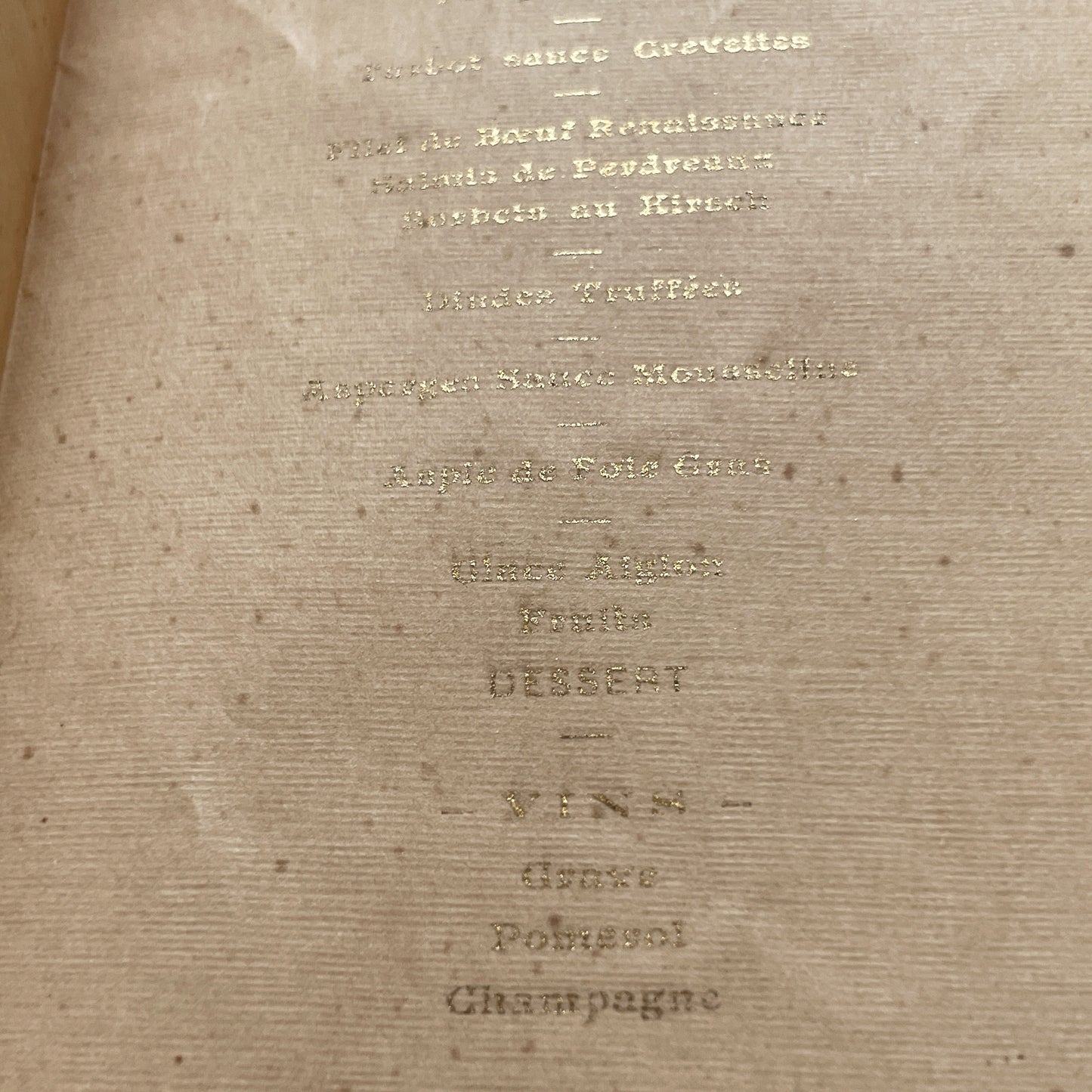 1900s - Exquisite French Menu Card - Elegant 1909 Dinner - Vintage Culinary Experience - Historical Fine Dining Memorabilia